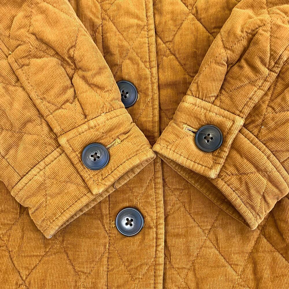 Madewell Sz S Quilted Corduroy Walton Shirt-Jacket Barn Coat Insulated Cotton - Picture 8 of 16
